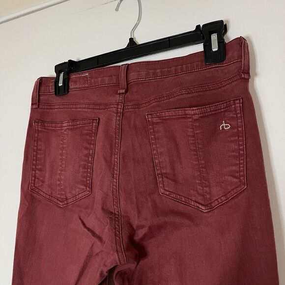 Rag & Bone burgundy red skinny slim jeans size 28 - Picture 5 of 7